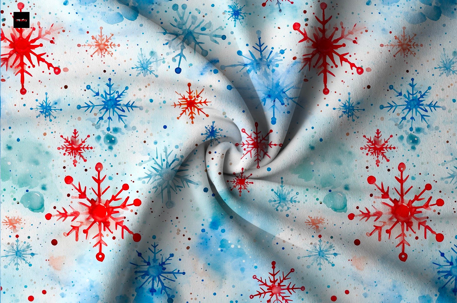 Red Blue Schneeflocke Winterzeit Aktuelle Vorbestellung